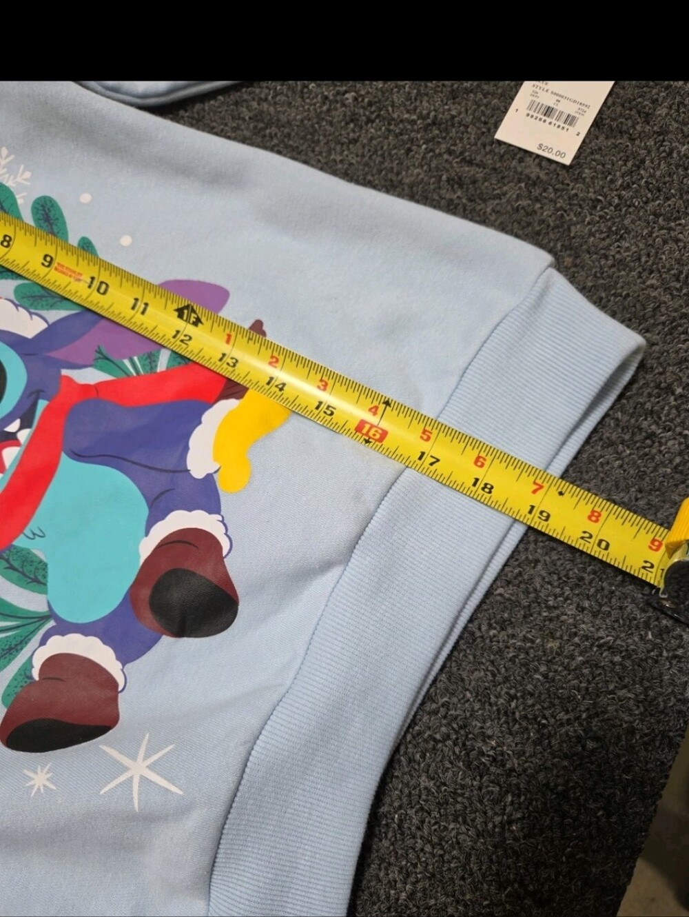 Kids Lilo & Stitch Ohana Fleece Sweatshirt - Blue XS - Picture 6 of 6
